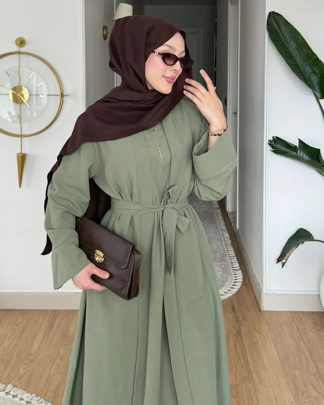 Keten Kimono Takım haki