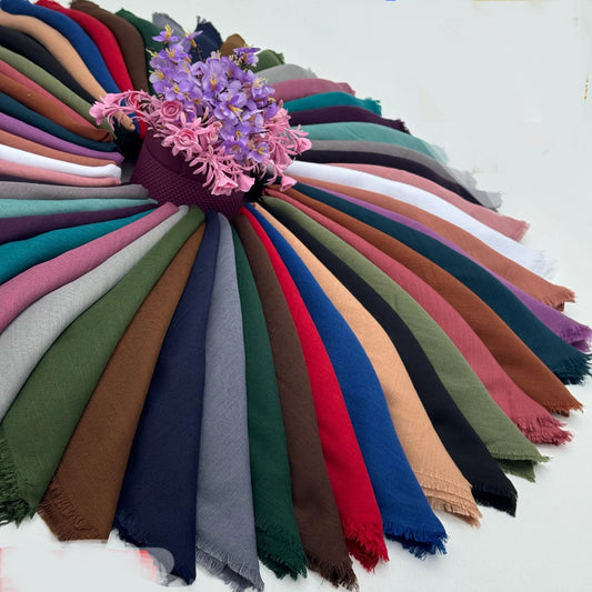Düz coton flamlı Eşarp 25 adet