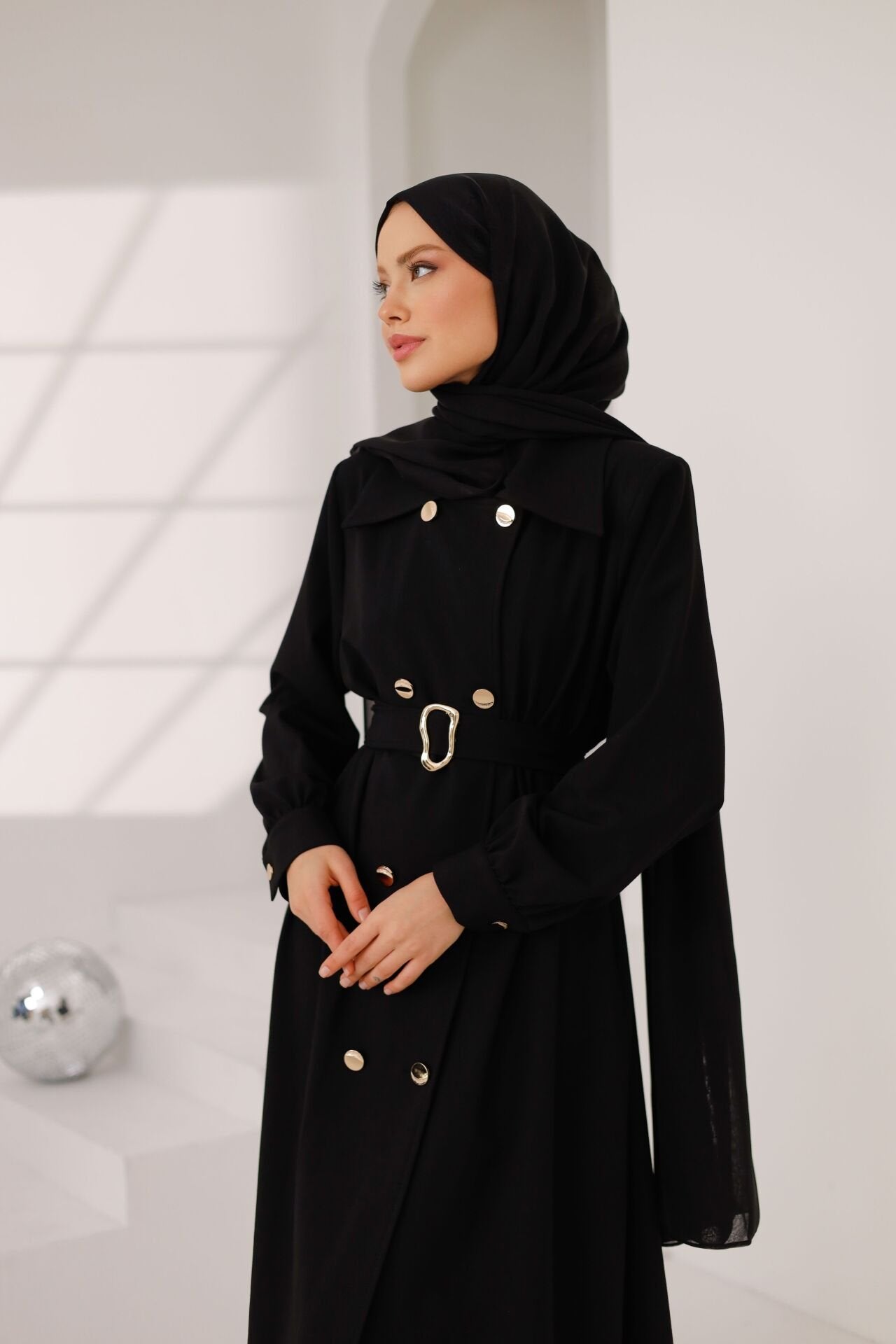 Kemerli Ferace Siyah