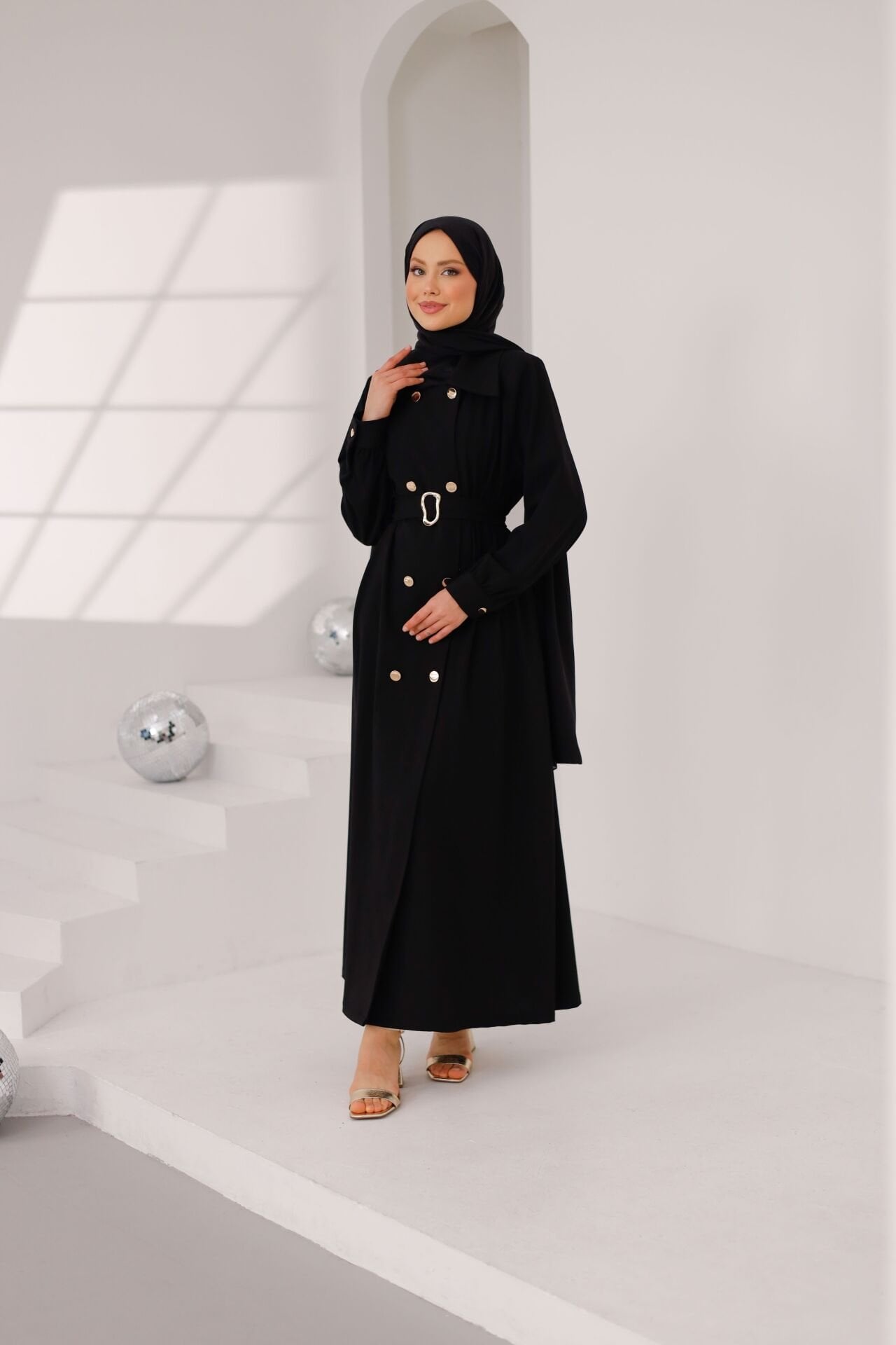 Kemerli Ferace Siyah