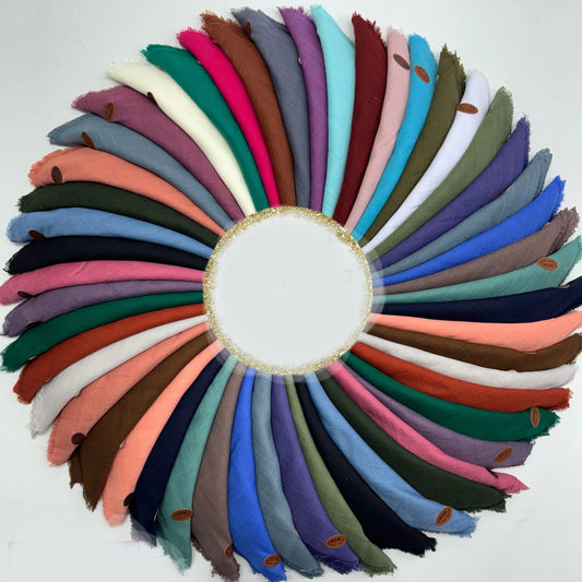 Düz coton flamlı Eşarp 50 adet