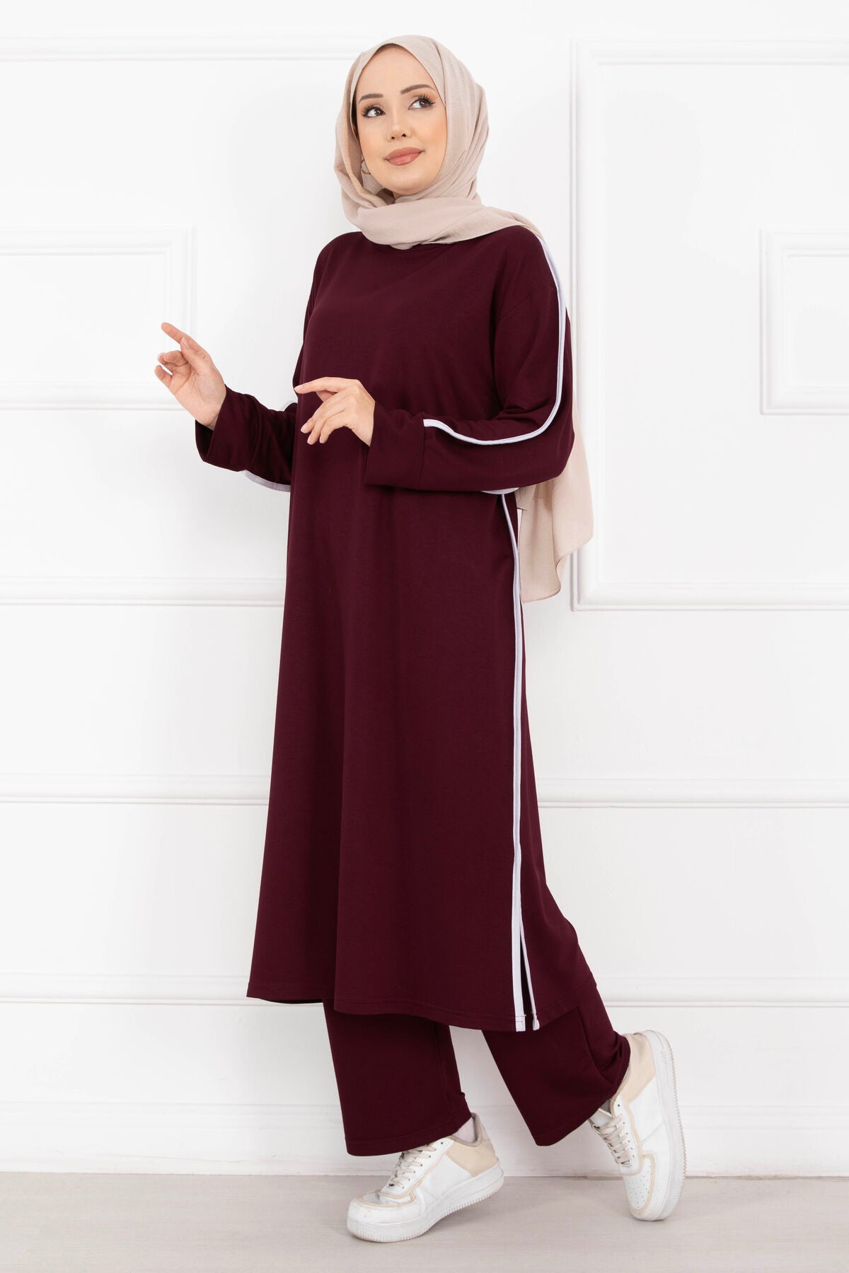 Sportif Biye Detaylı Tesettür Takım