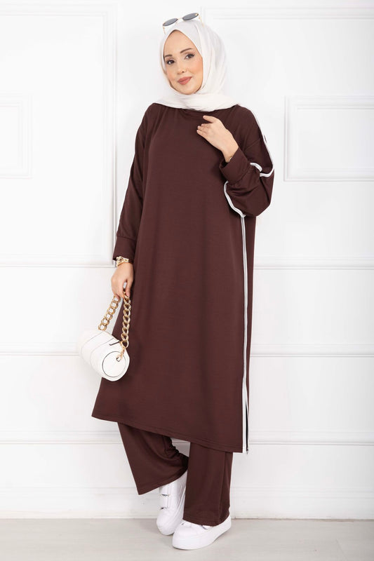 Sportif Biye Detaylı Tesettür Takım