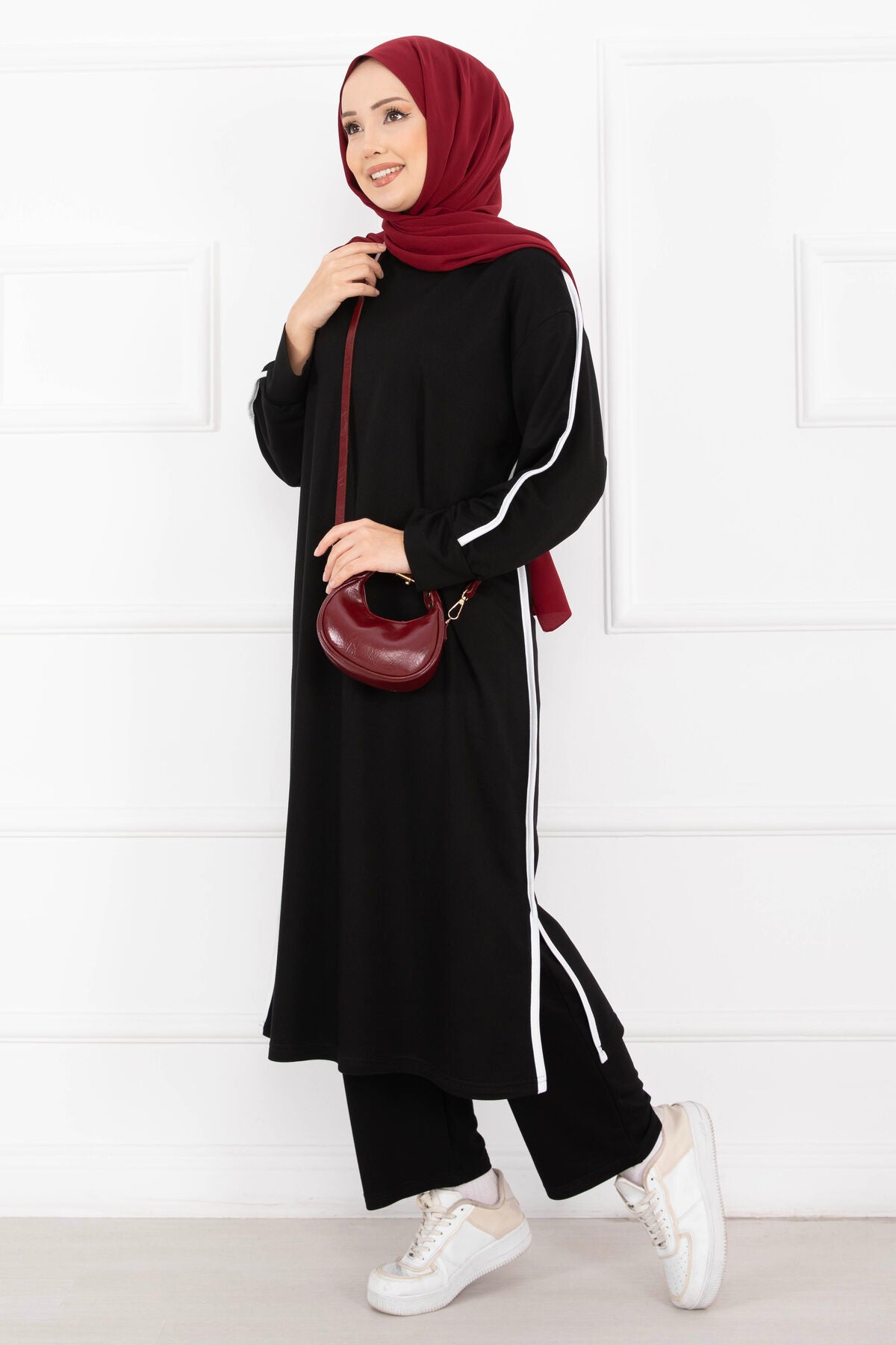 Sportif Biye Detaylı Tesettür Takım