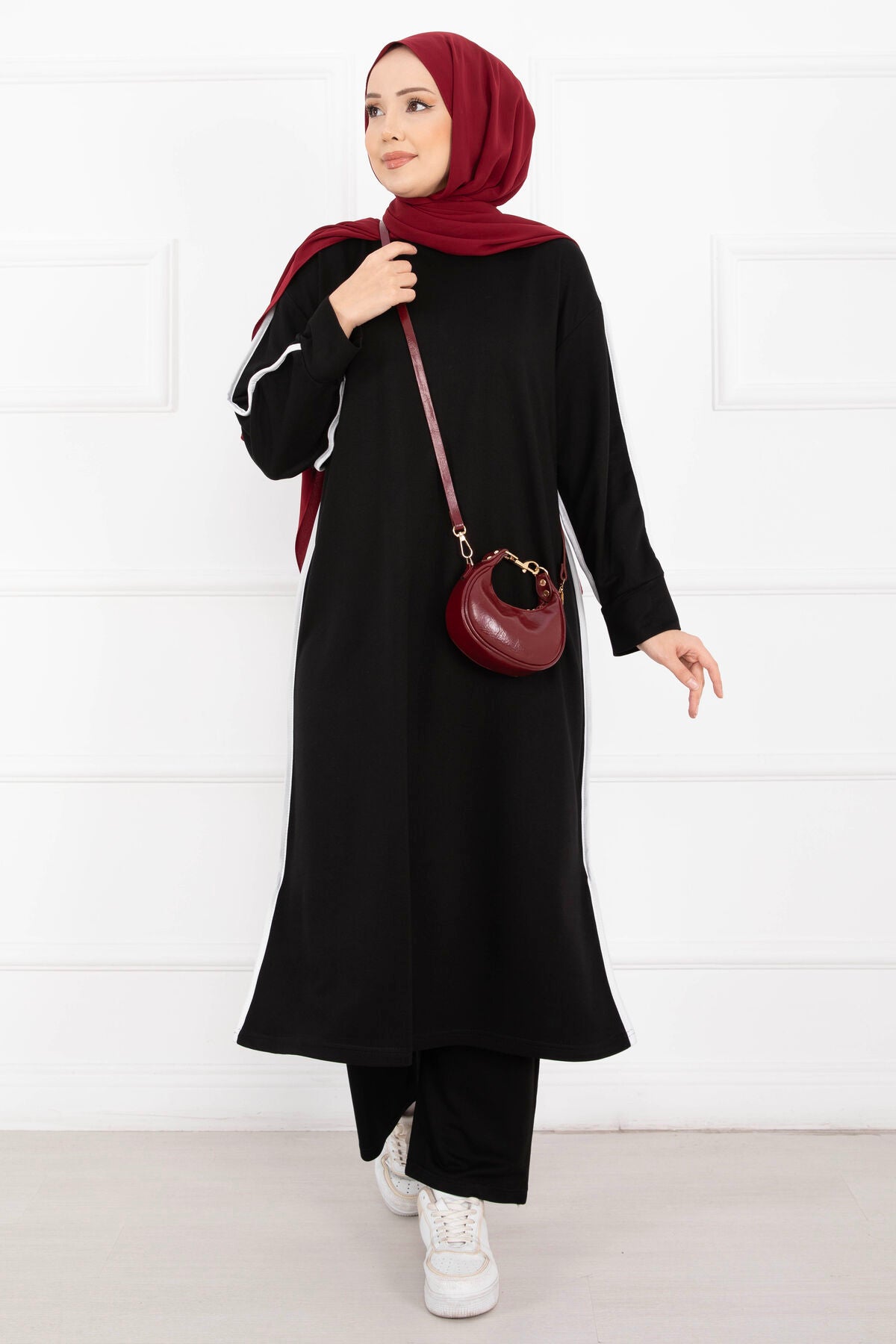 Sportif Biye Detaylı Tesettür Takım