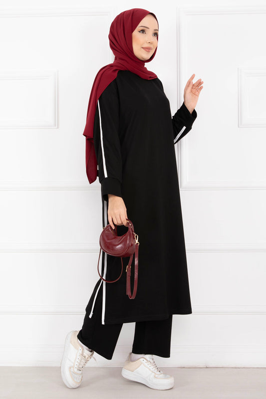 Sportif Biye Detaylı Tesettür Takım