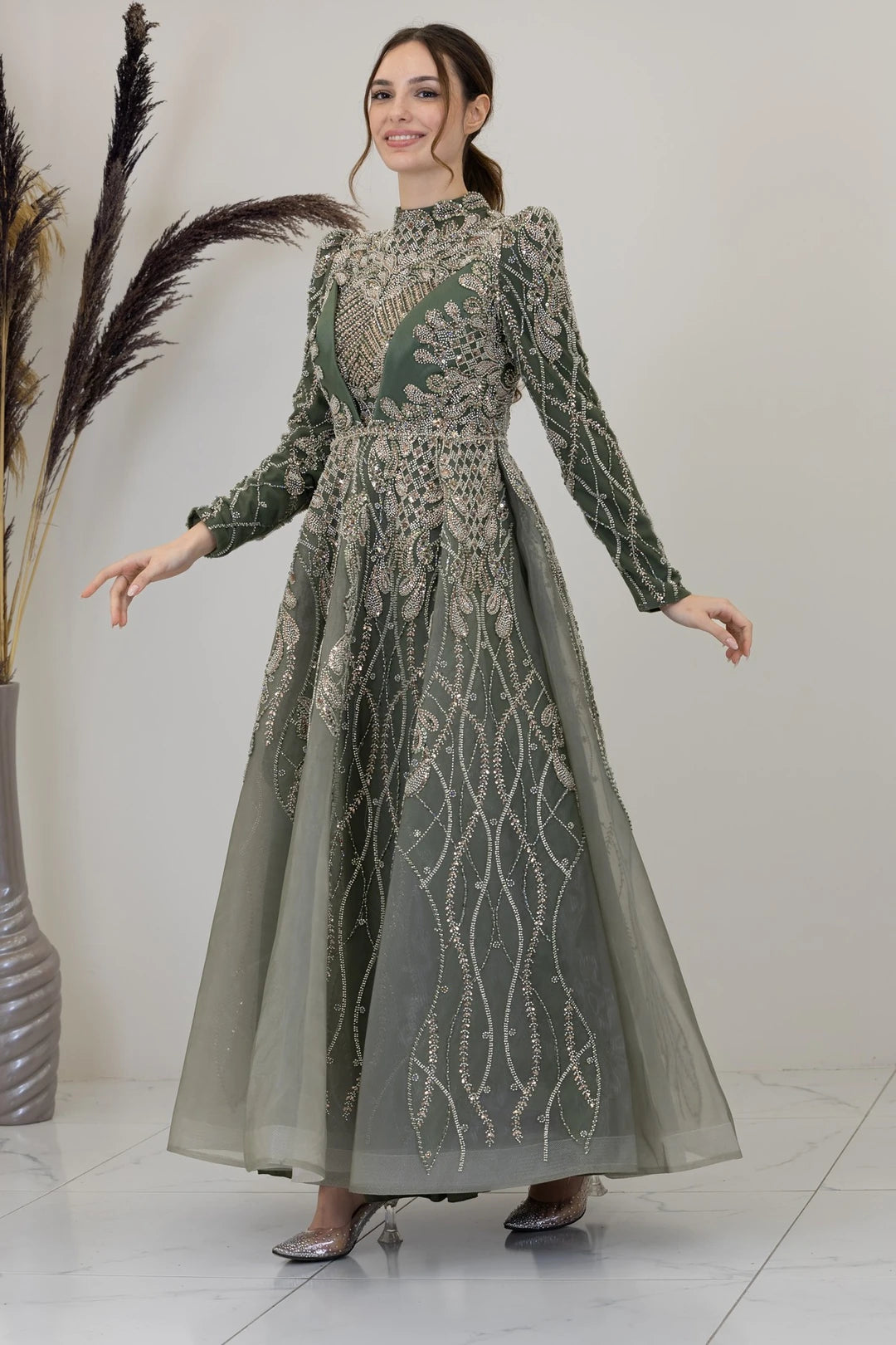 Özel tasarım  kuğu Abiye