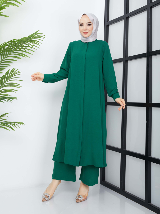 Ensemble Hijab 2 Pièces - Vert