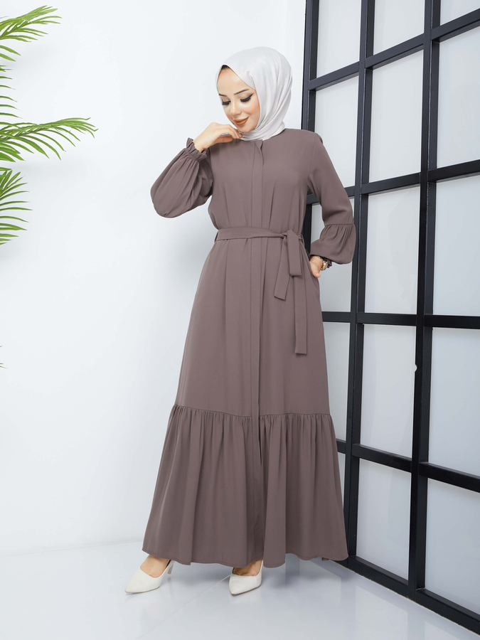 Jupe Plissée Hijab Abaya - Vison
